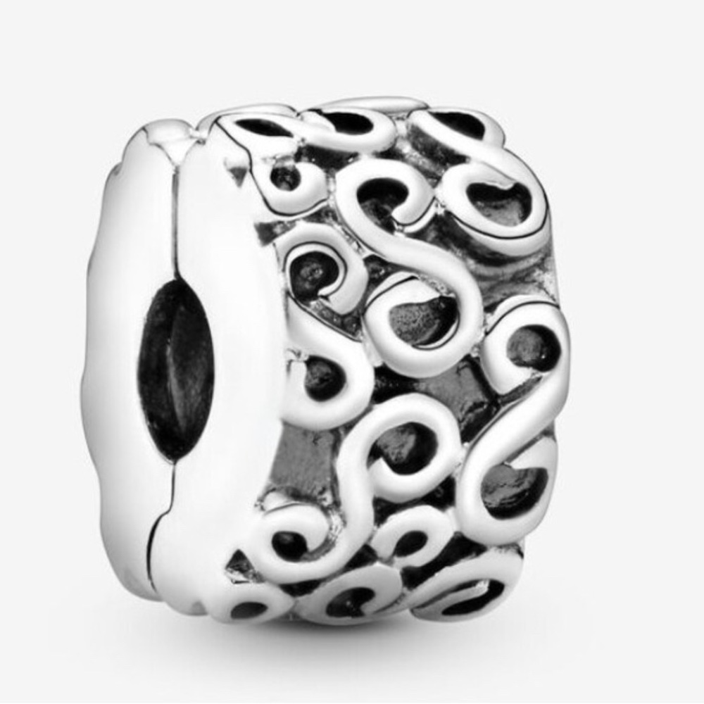 Pandora Swirl Clip Charm Genuine